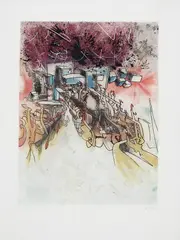 Sem Título by Roberto Matta, litografia sobre papel, offered Nov 2017