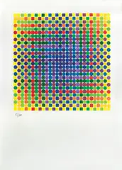 Surface by Julio Le Parc, 1995, serigrafia sobre papel, offered Nov 2017
