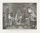 William Hogarth, The Distrest Poet, gravura em metal sobre papel