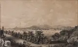 Jean-Baptiste Debret, Paisagem do Rio, litogravura sobre papel