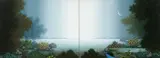 Roberto Feitosa, Paisagem Azul, 1991, óleo sobre tela