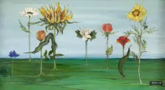 Fleur Cowles, Flores, 1962, óleo sobre placa