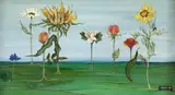 Fleur Cowles, Flores, 1962, óleo sobre placa