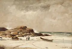 Marinha by Edgar Oehlmeyer, 1963, óleo sobre placa, offered Nov 2017