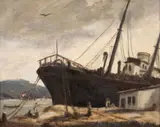 Edgar Oehlmeyer, Barco, 1951, óleo sobre tela