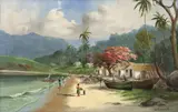 Praia by João Soares Carvalho, óleo sobre tela, offered Nov 2017