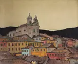 Yuji Tamaki, Casario em Ouro Preto, óleo sobre tela