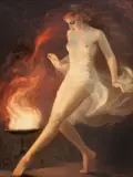 Nu Feminino by Carol Kossak, óleo sobre tela, offered Nov 2017