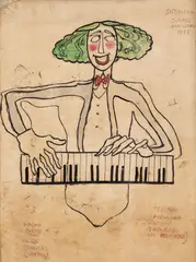 Satiricom by Juarez Machado, 1975, técnica mista sobre papel, offered Nov 2017