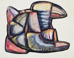Sem Título by Mário Cravo, 1973, técnica mista sobre papel, offered Nov 2017