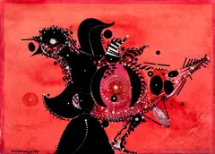 Pássaro by Fernando Odriozola, 1958, técnica mista sobre papel, offered Nov 2017
