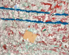 Fórmula by Ju Côrte Real, 2006, técnica mista sobre placa, offered Nov 2017