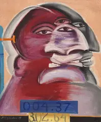 A Cabeça by Maria Helena Chartuni, 1977, óleo sobre tela, offered Nov 2017