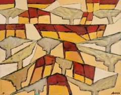 Sem Título by Bussab, 1977, óleo sobre tela, offered Nov 2017