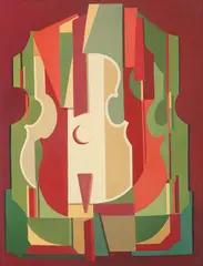 Cello Crescente by Elena Nikitina, 2013, óleo sobre tela, offered Nov 2017