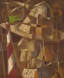 Perfil Quixotesco by Luiz Carlos Ferracioli, 1986, óleo sobre tela, offered Nov 2017