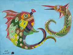 Peixe by Francisco Da Silva, 1964, óleo sobre tela, offered Nov 2017