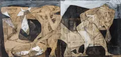 Karl Plattner, Sem Titulo, 1954, tecnica mista sobre papel