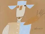 Gustavo Rosa, Série Eles, 1980, técnica mista sobre papel