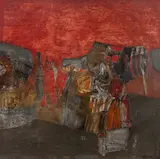 Alberto Teixeira, Abstrato, 1960, óleo sobre tela