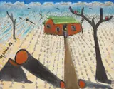 Paisagem by José Antônio da Silva, 1982, óleo sobre tela, offered Nov 2017