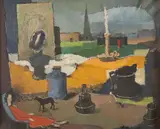 Ado Malagoli, Sonho, óleo sobre madeira
