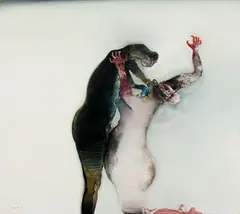 Composição Humana n°4 by Manabu Mabe, 1971, óleo sobre tela, offered Nov 2017