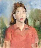 Roberto Burle Marx, Figura Feminina, óleo sobre tela