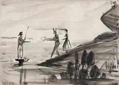 Carybé, Cangaceiros, 1952, nanquim sobre papel