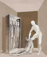 Juarez Machado, Vestindo, 1972, guache sobre placa