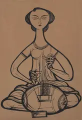 Rendeira by Aldemir Martins, 1957, serigrafia sobre papel, offered Oct 2017