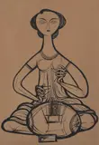 Rendeira by Aldemir Martins, 1957, serigrafia sobre papel, offered Oct 2017
