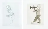 Clóvis Graciano, Figura e Músico, gravura em metal sobre papel