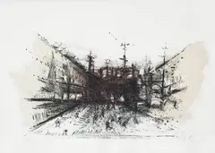 Multidão by Darel Valença Lins, 1964, litografia sobre papel, offered Oct 2017