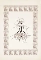 Sem Título by Nelson Leirner, 1968, serigrafia sobre papel, offered Oct 2017