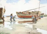 Antonio Godoy, Praia, óleo sobre tela