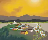 Manezinho Araújo, Paisagem, 1974, oleo sobre tela