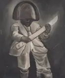 Sem Título by Mário Gruber, 1989, óleo sobre tela colado em madeira, offered Oct 2017
