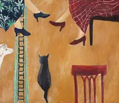 Sem Título by Sérgio Fingermann, 1989, óleo sobre tela, offered Oct 2017