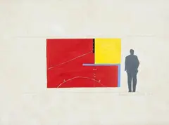 Sem Título by Emmanuel Nassar, 1997, técnica mista sobre papel, offered Oct 2017
