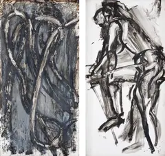 Sem Título by Antonio Helio Cabral, 1989, mista sobre placa, offered Oct 2017