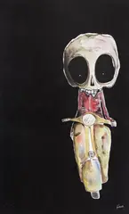 Vespa by Adriano Lemos, 2013, mista sobre tela, offered Oct 2017