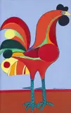 Galo by Aldemir Martins, 1969, acrílica sobre tela, offered Oct 2017