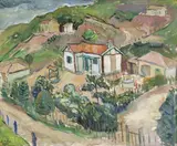 Jorge Mori, Paisagem, 1947, óleo sobre tela