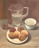 Jarro e Frutas by Arcangelo Ianelli, 1954, óleo sobre tela, offered Oct 2017