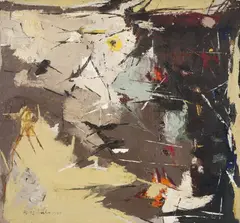 Hans Kuhn, Sem Título, 1960, óleo sobre tela