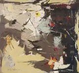 Hans Kuhn, Sem Título, 1960, óleo sobre tela