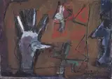 Iberê Camargo, Hora, 1984, óleo sobre tela