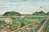 Emídio de Souza, Paisagem de Itanhaen, óleo sobre tela