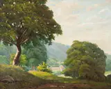 Clodomiro Amazonas, Paisagem, óleo sobre tela